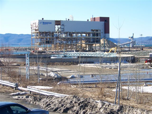 Final stages of mill demolition